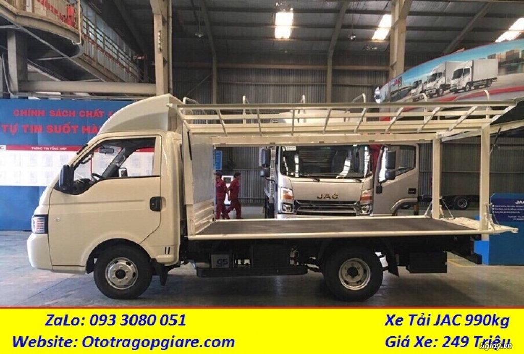 Cần bán xe tải jac 990kg, xe tải jac 990kg, máy dầu có trợ lực lái.