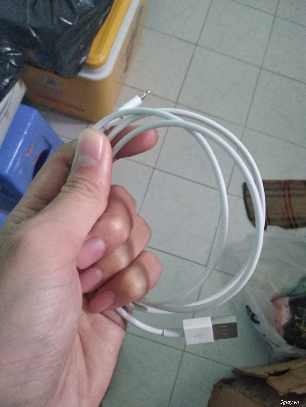 Sạc cáp iphone 7 zin máy - 1