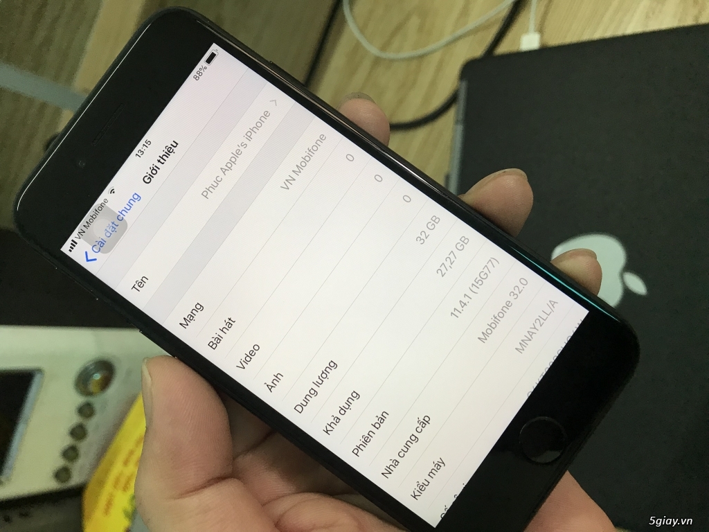 Iphone 7-32G LL/A Matte Black QT Mỹ Zin All Áp Suất New 99% - 4