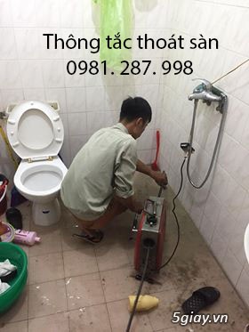 Thông tắc cống - hút bể phốt tại Hà Nội - 0981.287.998