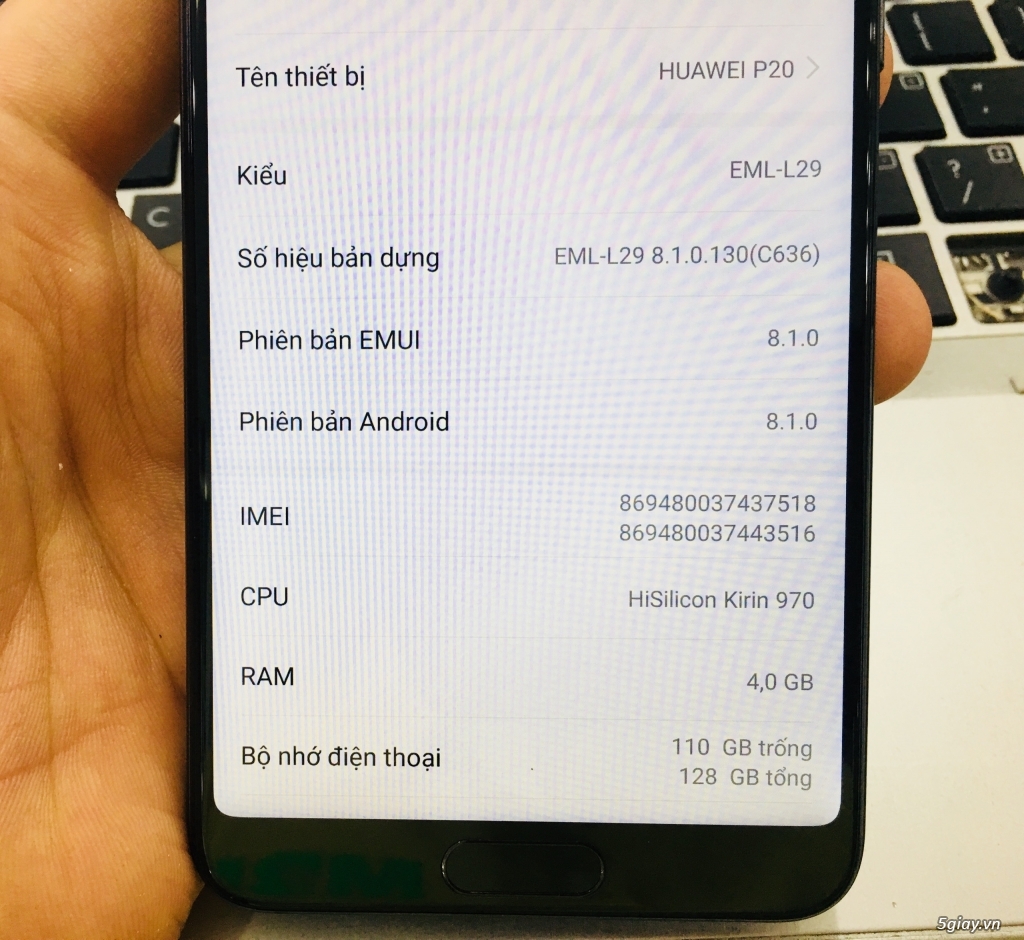 Huawei P20 Quốc Tế 2 Sim 4/128 Còn Bảo Hành - 3