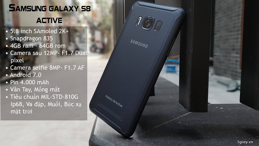 Samsung Galaxy S8 Active Cũ 99%- G892U Xách Tay Mỹ 64GB giá rẻ - 3