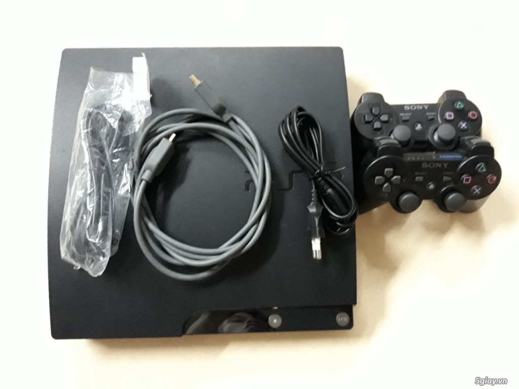 Máy ps3 Slim 20xx 160gb hack full + 2 tay