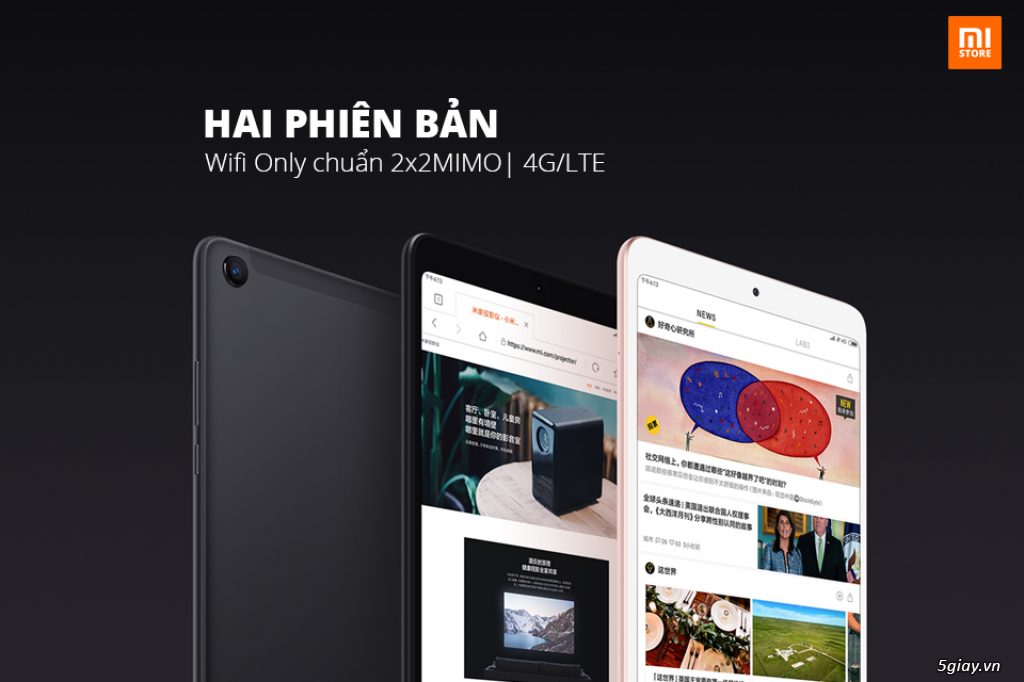 Máy tính bảng Xiaomi Mipad 4 | Mipad4 Plus Wifi 4G LTE - 4
