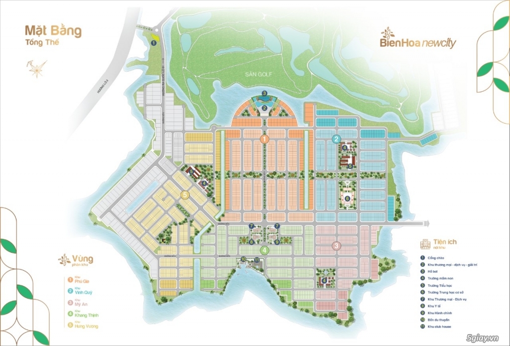 Dự án khu đô thị biên hoà new city – nằm trong sân golf long thành - 4