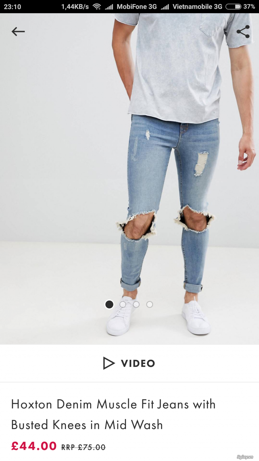 Quần jean Hoxton Denim Asos - 1