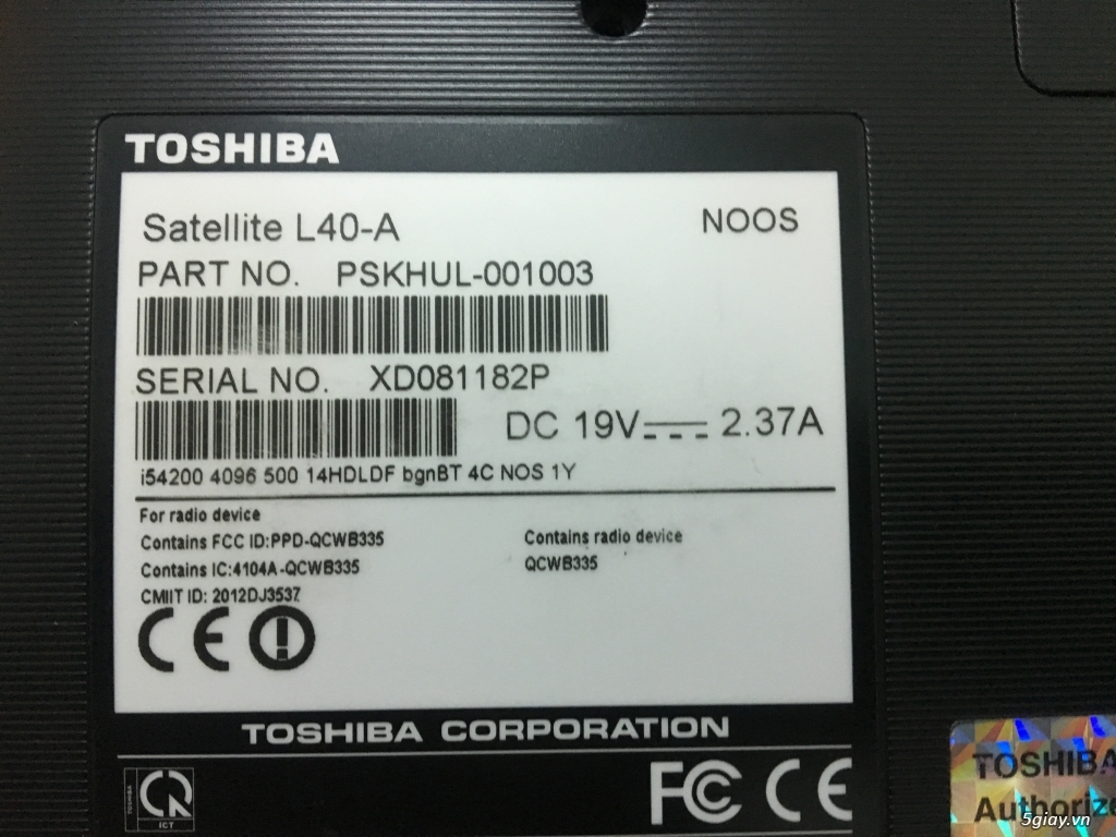 Laptop Toshiba Satellite L40-A - 2