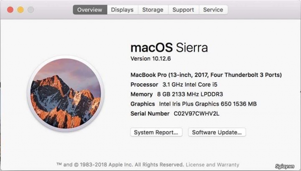 Macbook pro 2017 13inch touchbar 256GB ssd - 4