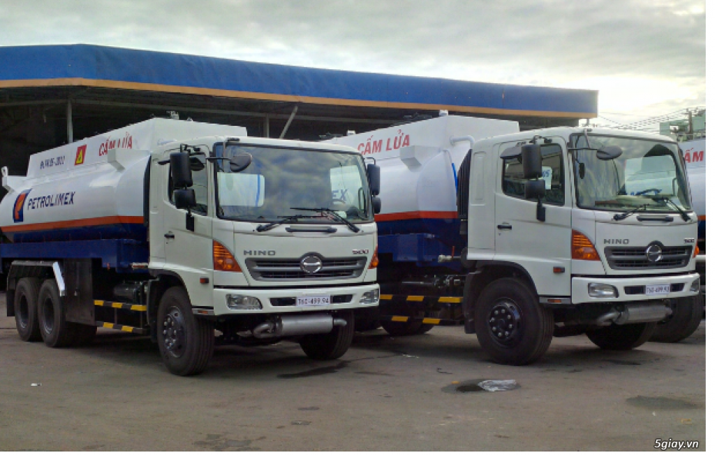 Xe bồn Hino 19 khối,Bồn Xăng dầu Hino 1 cầu giả FL8JTSA 19,000 lít