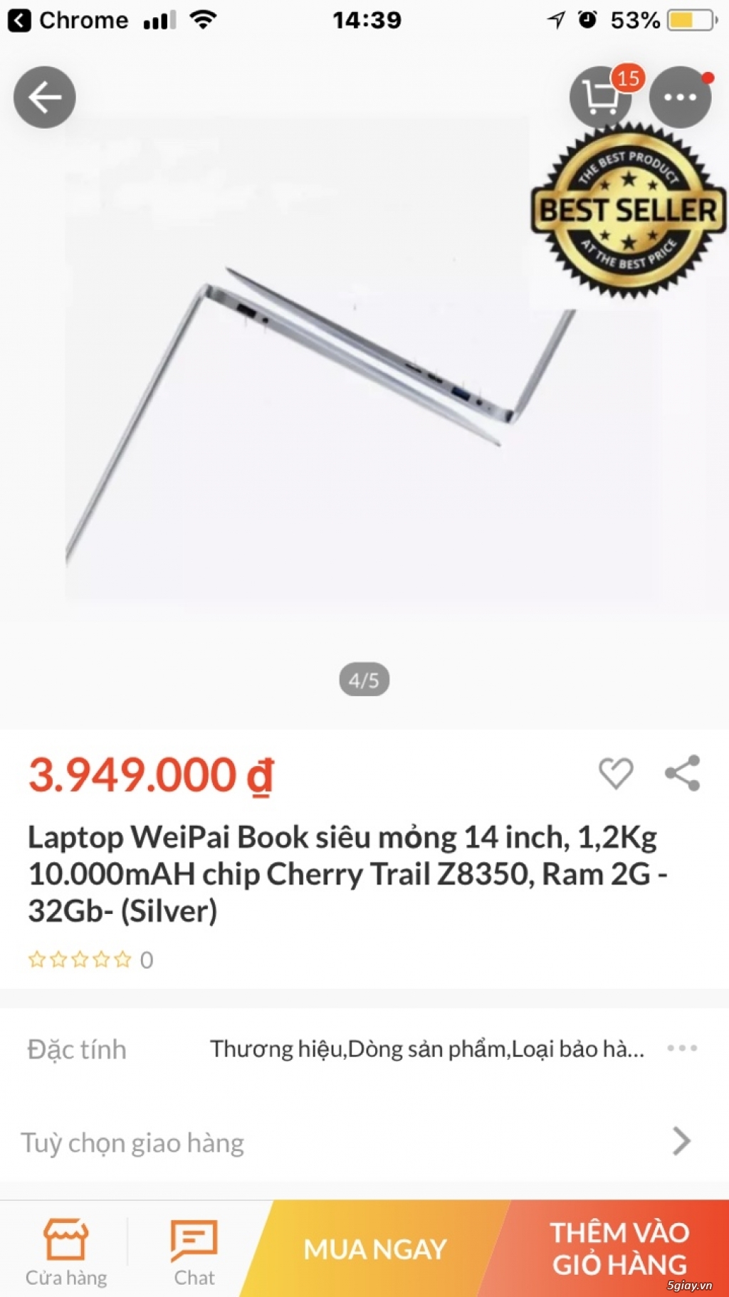 Cần bán Laptop WeiPai Book siêu mỏng 14 inch, 1,2Kg 10.000mAH