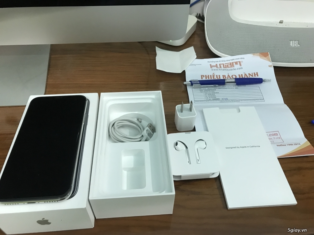 iphone X trắng 64GB fullbox - 1