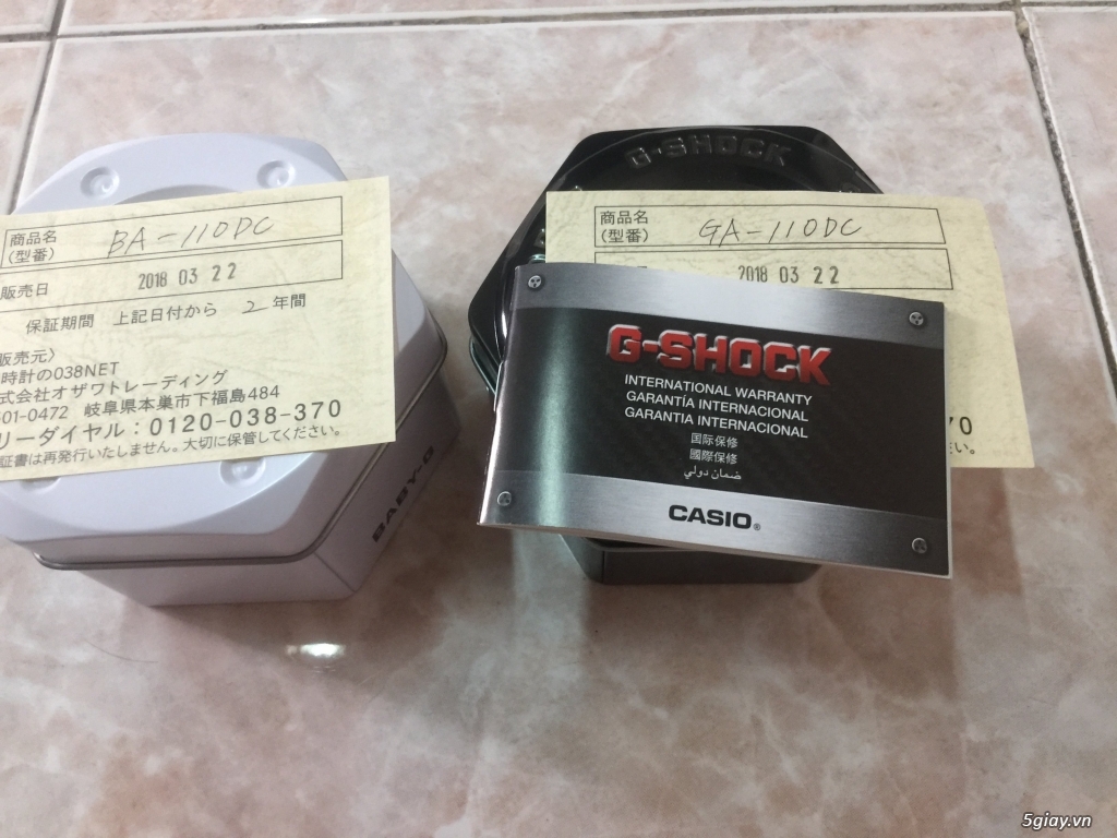 Cần bán cặp đôi CASIO GA-700DE-2A & BA-110DE-2A1 Dây nhựa màu DeNim - 2