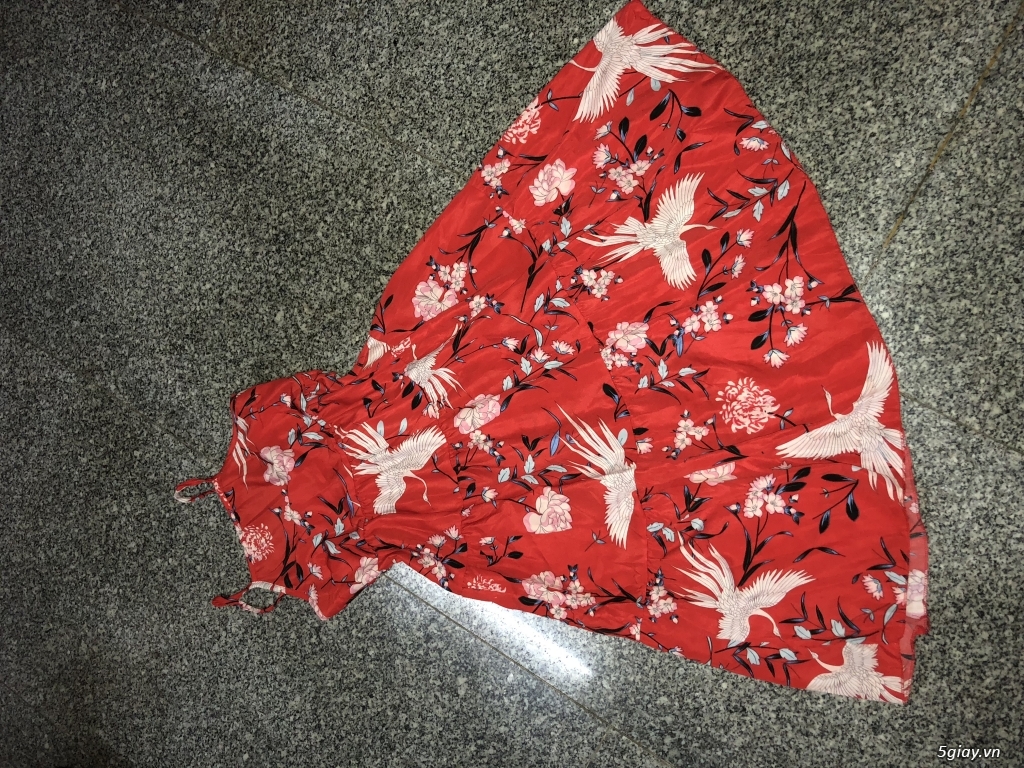 Đầm xòe trễ vai có mút ngực - 3