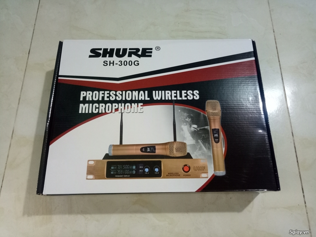 Micro karaoke không dây Shure SH-300G ko dây !!! - 1