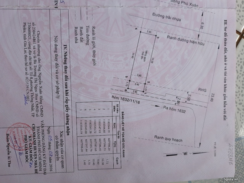 Nhà cầu phú xuân 2 MT