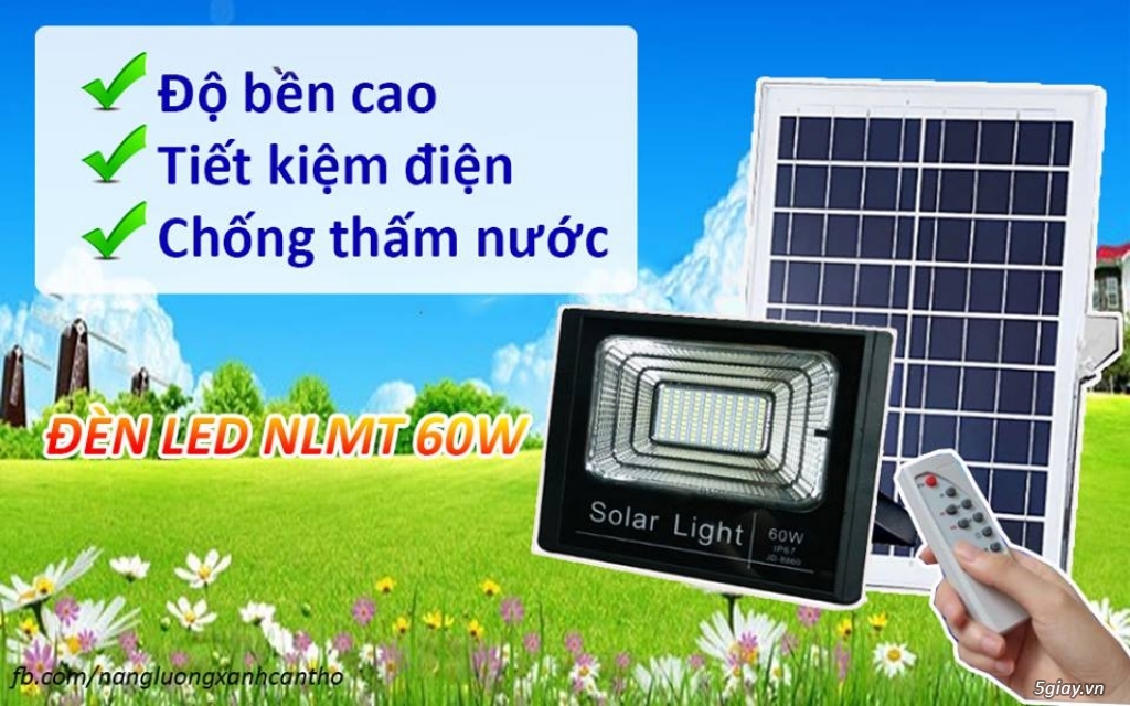 Đèn Led Năng Lượng Mặt TRời 60W - 28