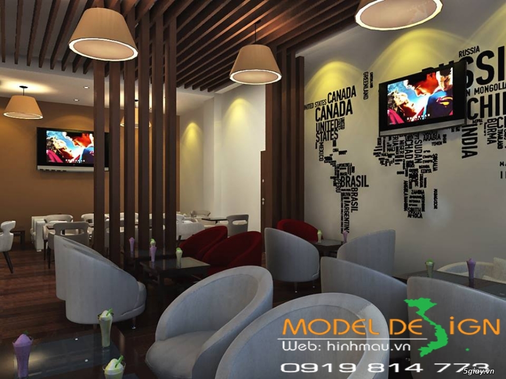 Thiết kế thi công quán cafe - 1