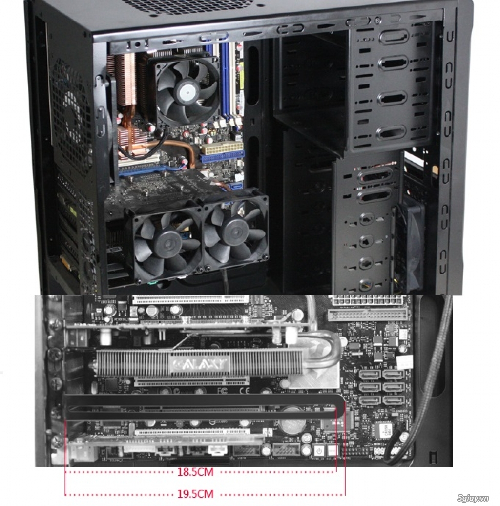 Hub Fan PWM, Backplate AMD 115x,775,1366clip 2011 gông, Ốc Đồ Mod Case - 8