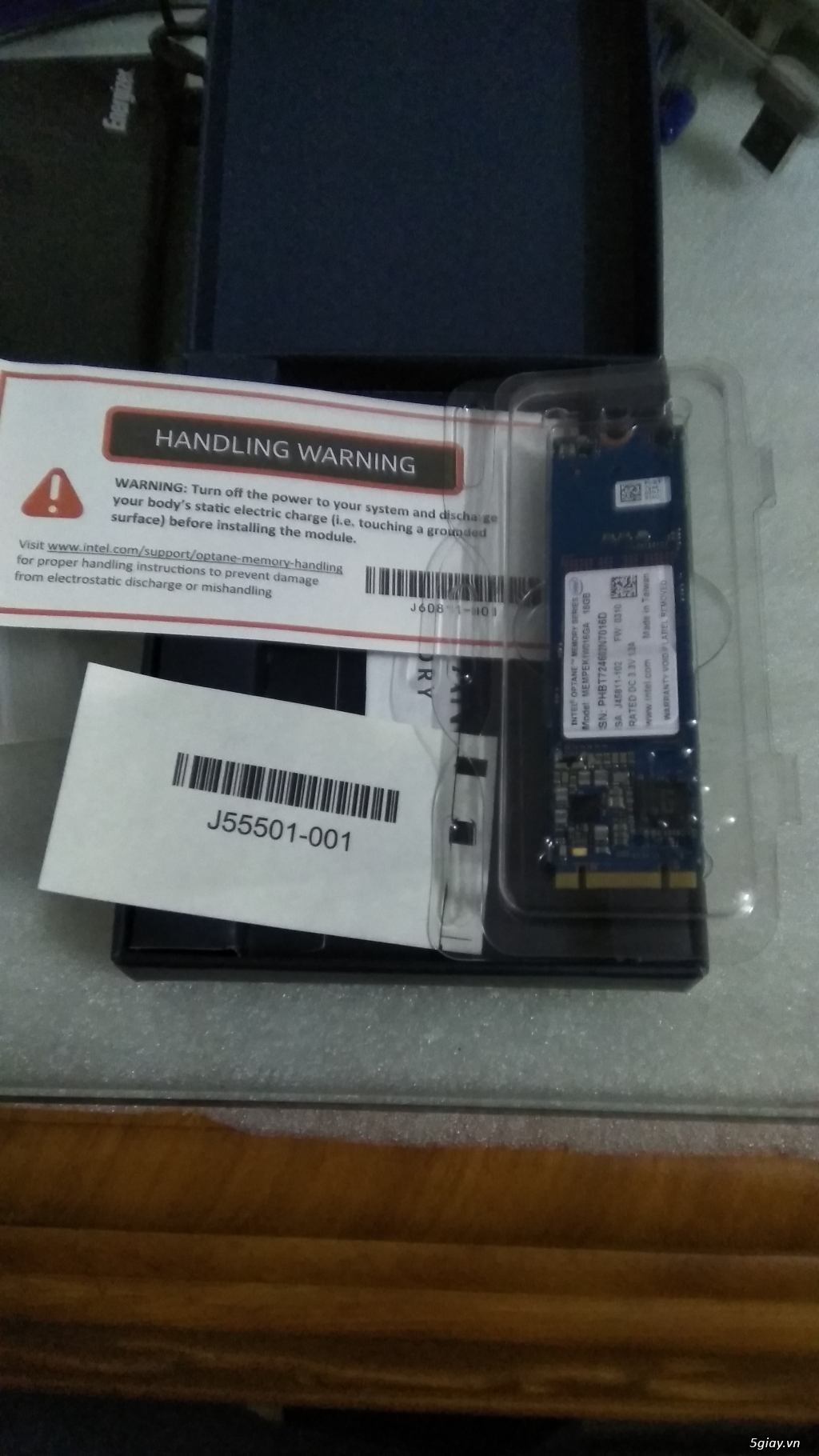 Intel optane 16gb M.2 2280 hàng Phong Vũ, mua5/9/2018, - 1