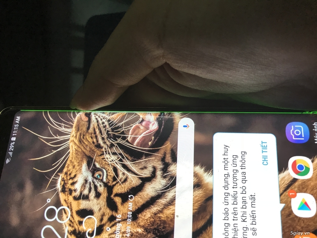 Samsung note 8 quốc tế nứt kính