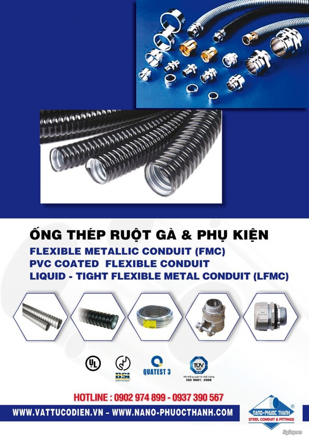 Cần bán: Ống ruột gà đường kính trong phi 16, phi 20,phi 26 - 1