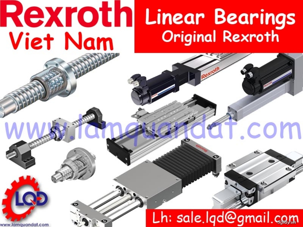 Vòng bi trượt Rexroth, con trượt Rexroth, bạc đạn trượt Rexroth, thanh - 12