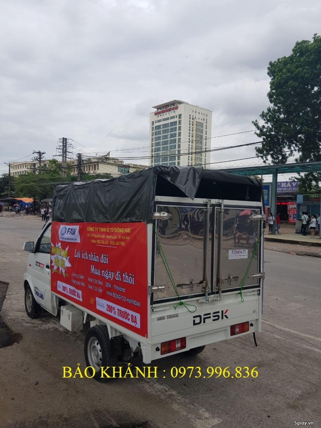 Xe tải Dongfeng Thái Lan DFSK 860kg thùng mui bạt giá rẻ - 4