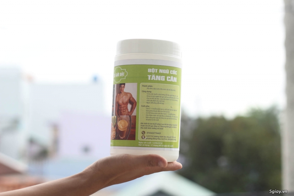 Tinh bột nghệ, bột ngũ cốc tăng cân, bột trà xanh, bột đậu đỏ