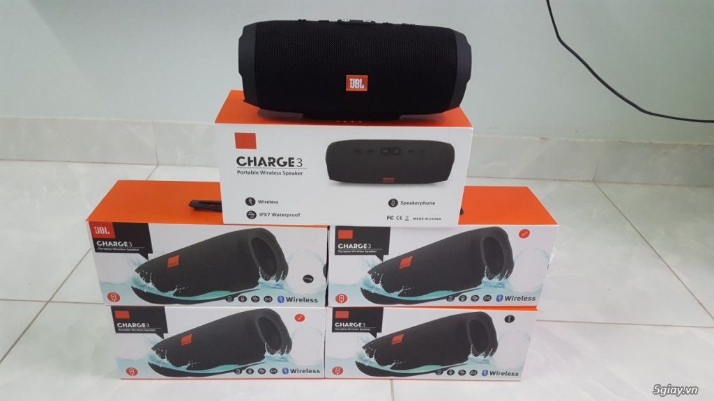Loa bluetooth JBL charge 3 Tích hợp xạc, học tiếng anh, nghe nhac - 2