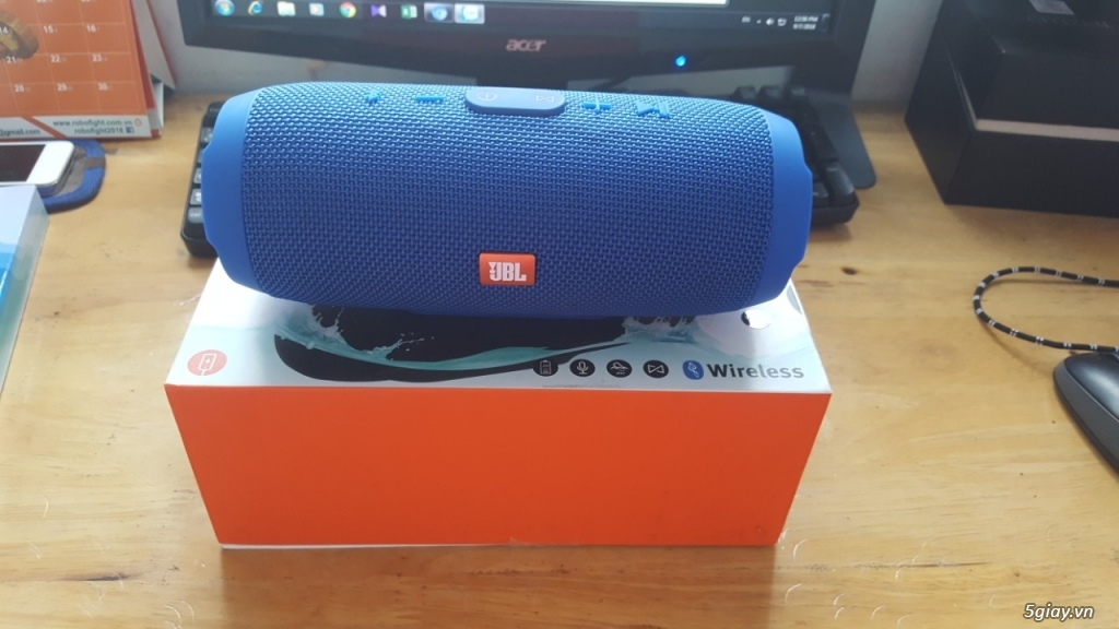 Loa bluetooth JBL charge 3 Tích hợp xạc, học tiếng anh, nghe nhac - 6
