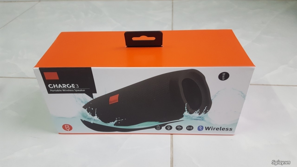 Loa bluetooth JBL charge 3 Tích hợp xạc, học tiếng anh, nghe nhac - 1