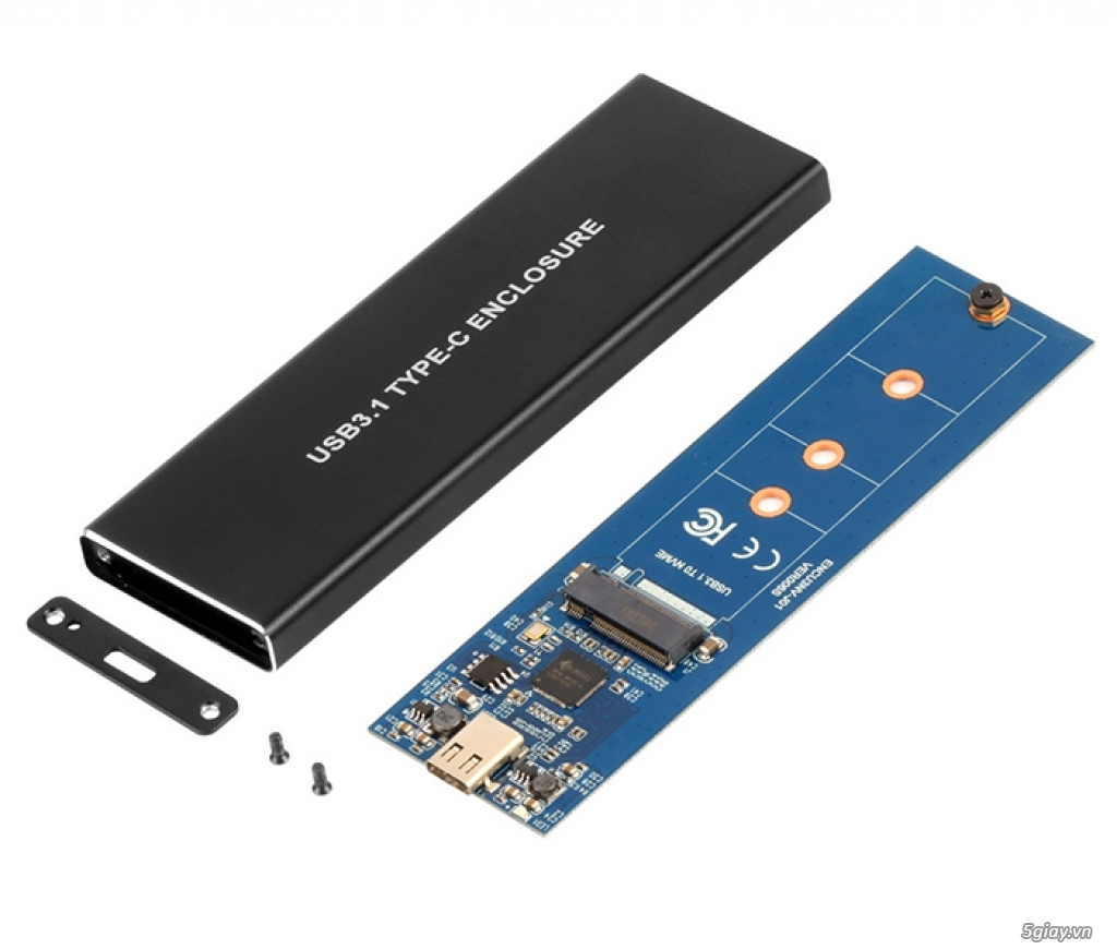 Box SSD M2 NVme to USB Type C, biến ssd m2 thành ổ cứng gắn ngoài di đ - 1