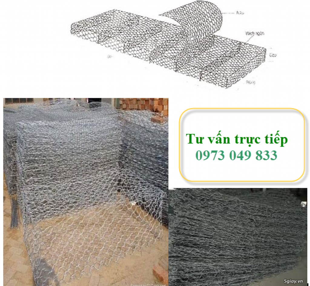 Bán rọ đá mạ kẽm, rọ đá bọc nhựa pvc tại Đồng Nai, Bình Dương, Tây Nin - 8