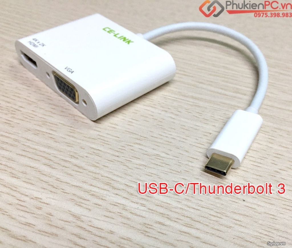Dây chuyển Macbook 12 ra máy chiếu HDMI và VGA chính hãng - 1