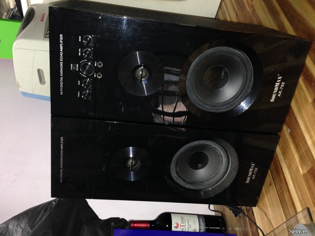 Cần bán cặp loa karaoke SoundMax AK700, Quạt hơi nước Sanyo REF-B100M