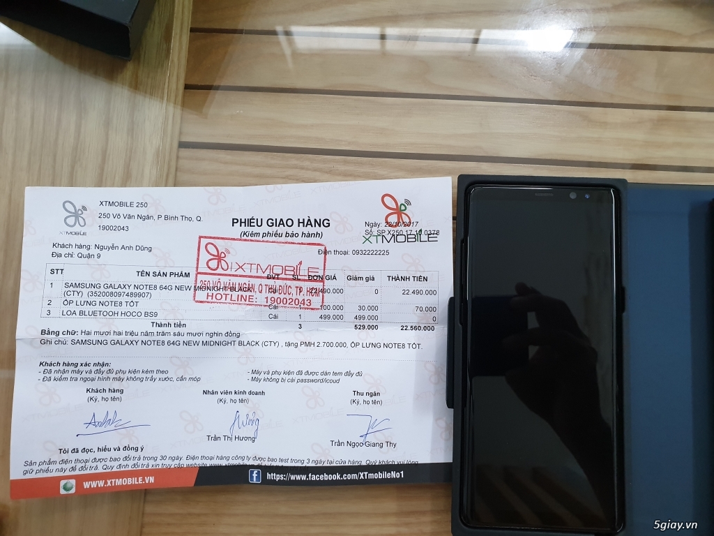 bán note 8,2 sim,ss chính hãng,còn bh mới 99%,fullbox,giá bèo - 4