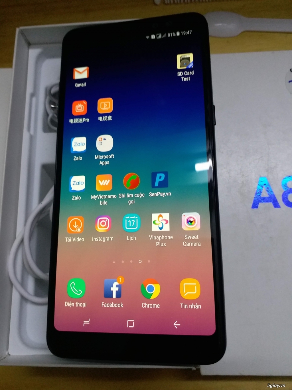 A8+ plus đen bóng  cty bh fullbox - 3