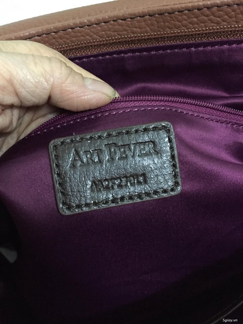 Thanh lý túi công sở hiệu Art Fever của Hàn Quốc có mã code, còn mới - 5
