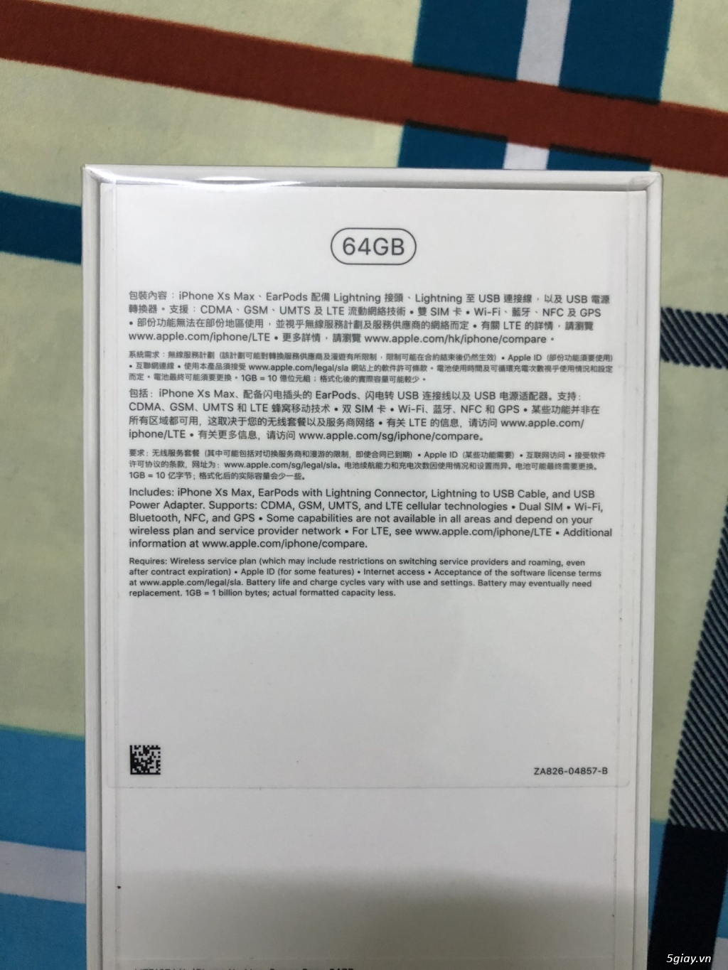 bán iphone Xs Max 64gb hongkong gray - 1