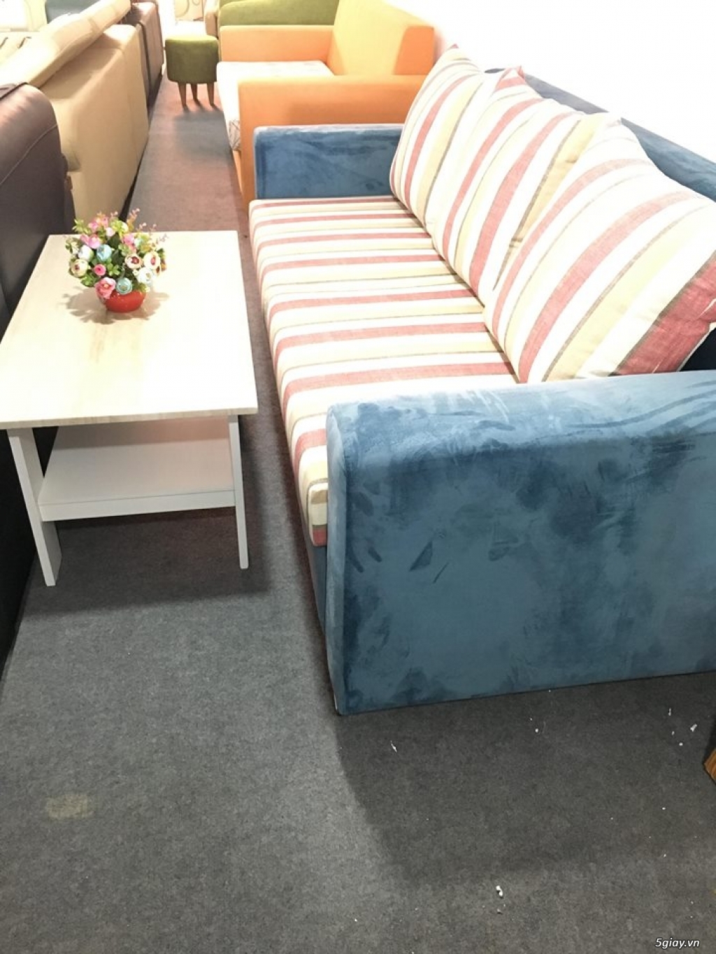 Combo sofa băng + bàn trà - 7