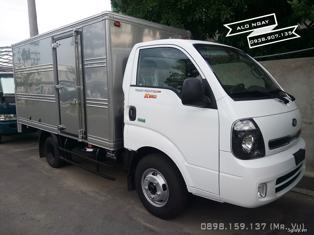 Xe tải 2.49 tấn KIA FRONTIER K250 (KIA K250) thùng kín, màu trắng-2018 ...