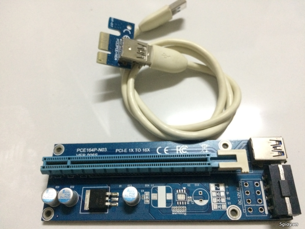 DÂY RISER PCI EXPRESS 1X TO 16X USB 3.0