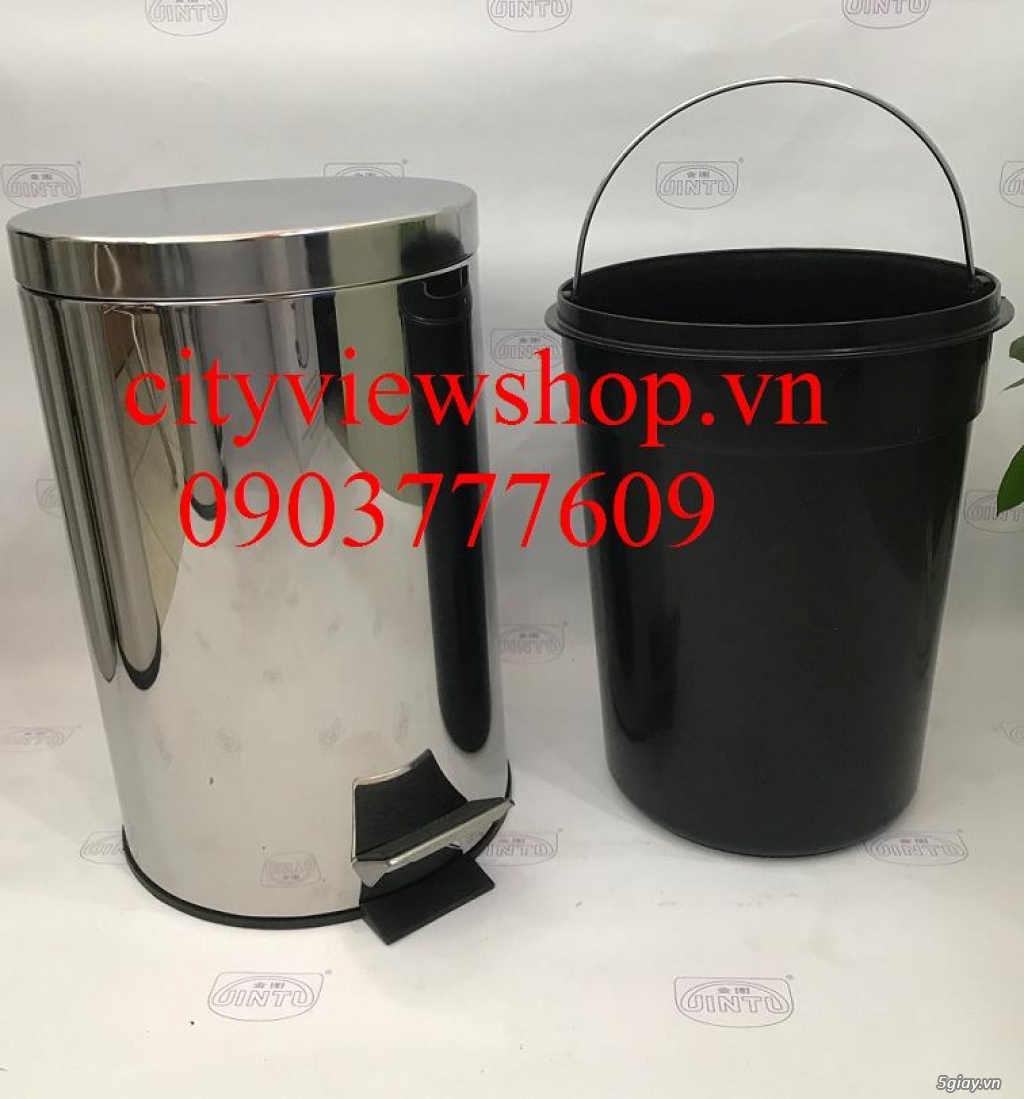 Cityviewshop: Chuyên bán các loại thùng rác Inox đạp chân 12 lít