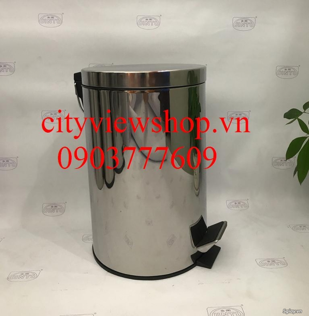 Cityviewshop: Chuyên bán các loại thùng rác Inox đạp chân 12 lít - 2