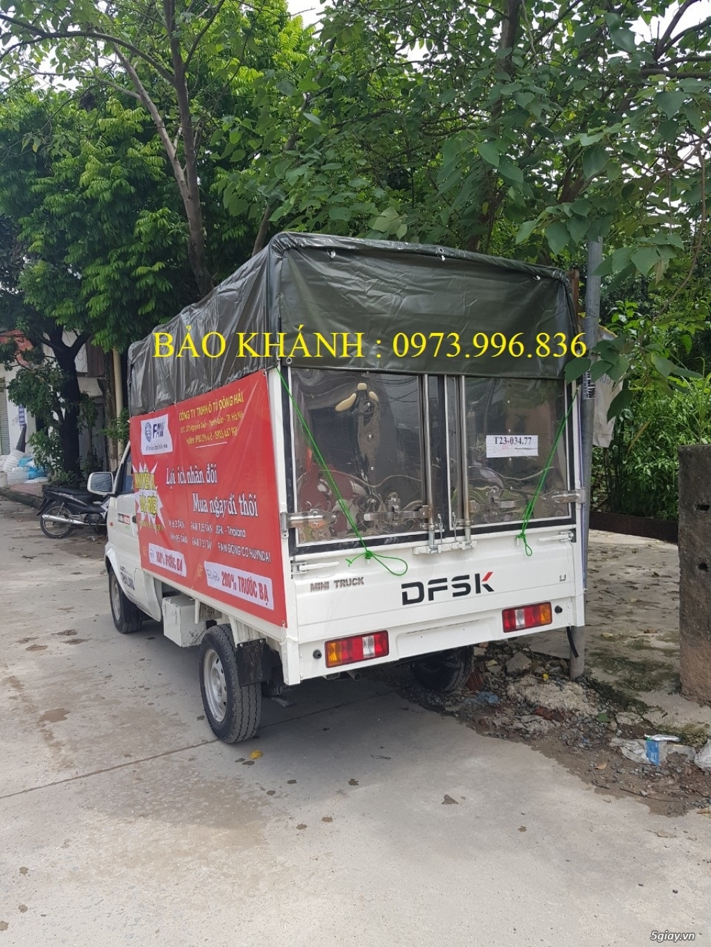 Thanh lý xe tải nhẹ DFSK 900kg thùng mui bạt,Nhập khẩu Thái Lan giá rẻ - 4