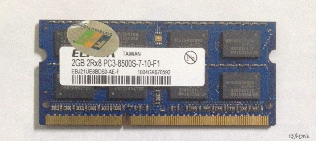 RAM laptop DDR3 2GB - 4GB - 1