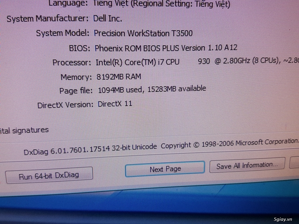 Dell T3500: i7-930, DDR3 8GB, HDD 500GB, GT730 2GB, DVD-RW - 6