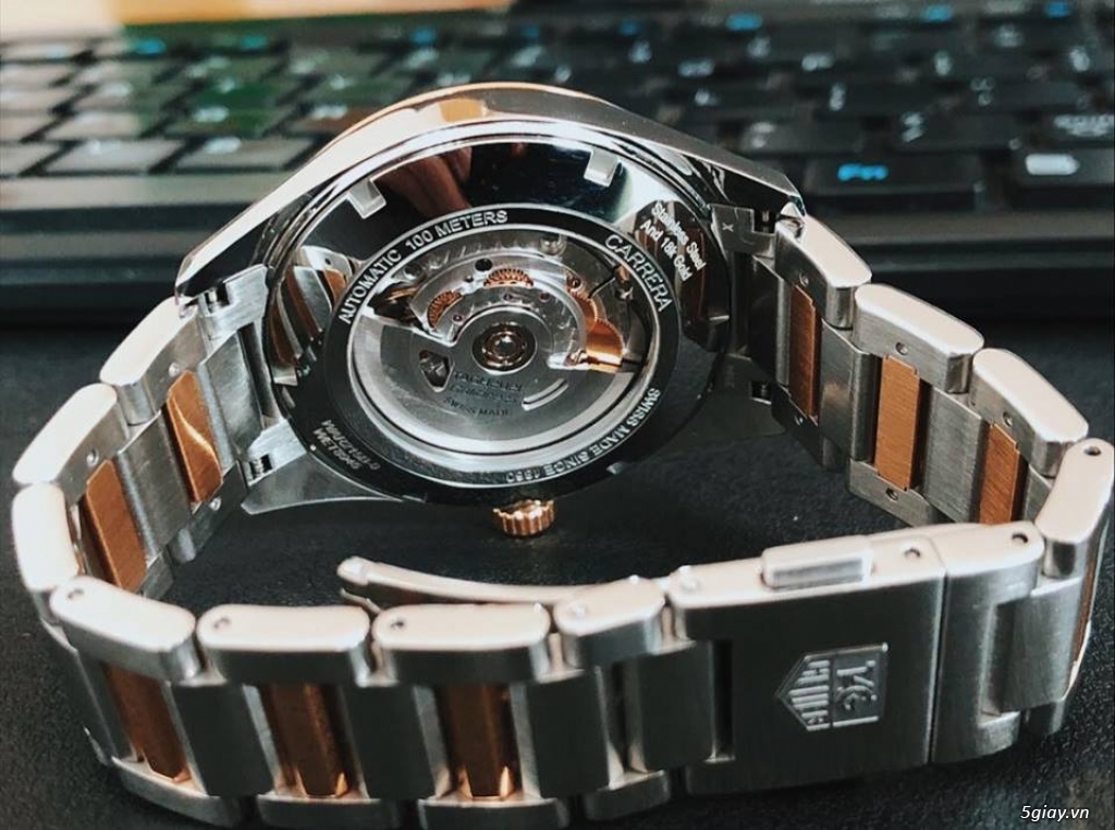 HCM-Thanh Lý Tag Heuer Caliber 5 - phiên bản đặc biệt Vàng 18k - 3
