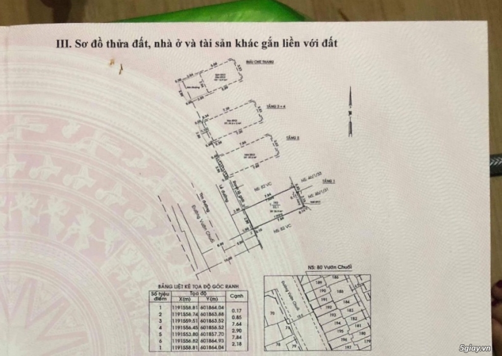 Bán gấp nhà 5 lầu mặt tiền 80 vườn chuối P.4,Q.3