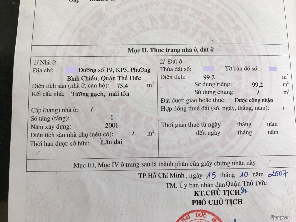 nhà trọ 5x22 mặt tiền đs 19, bình chiểu thủ đức giá 4ty2